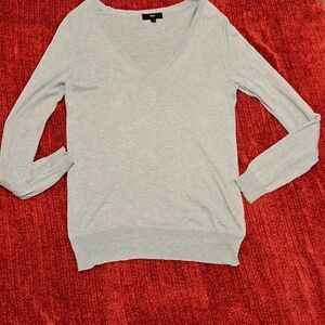 Light Green V-Neck Sweater